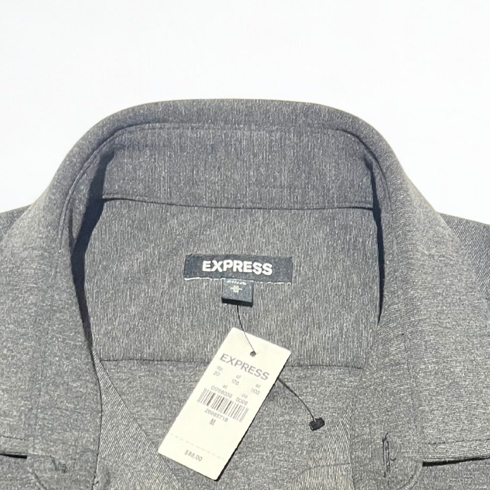 Express Men’s Dark Gray Layering Jacket Size M – NWT - Picture 4 of 4
